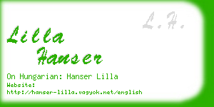 lilla hanser business card